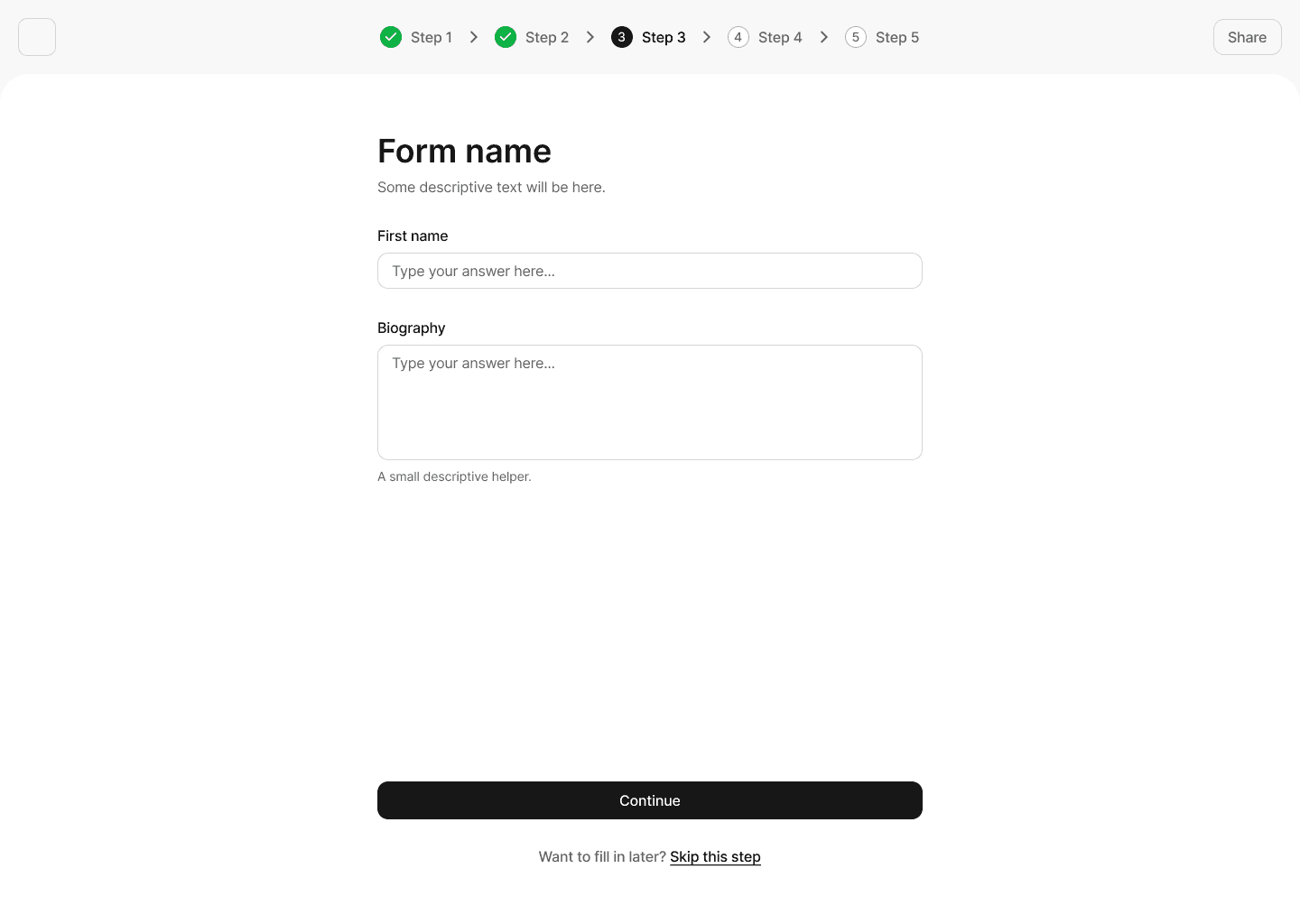 Form Preview